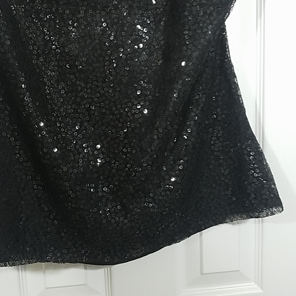 Tahari Halter Sequin Blouse - Picture 3 of 4